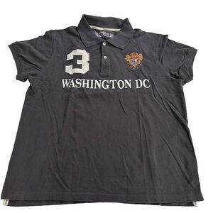 Robin Ruth Washington DC #3 Men's Black 100% Cotton Polo Shirt Size XL